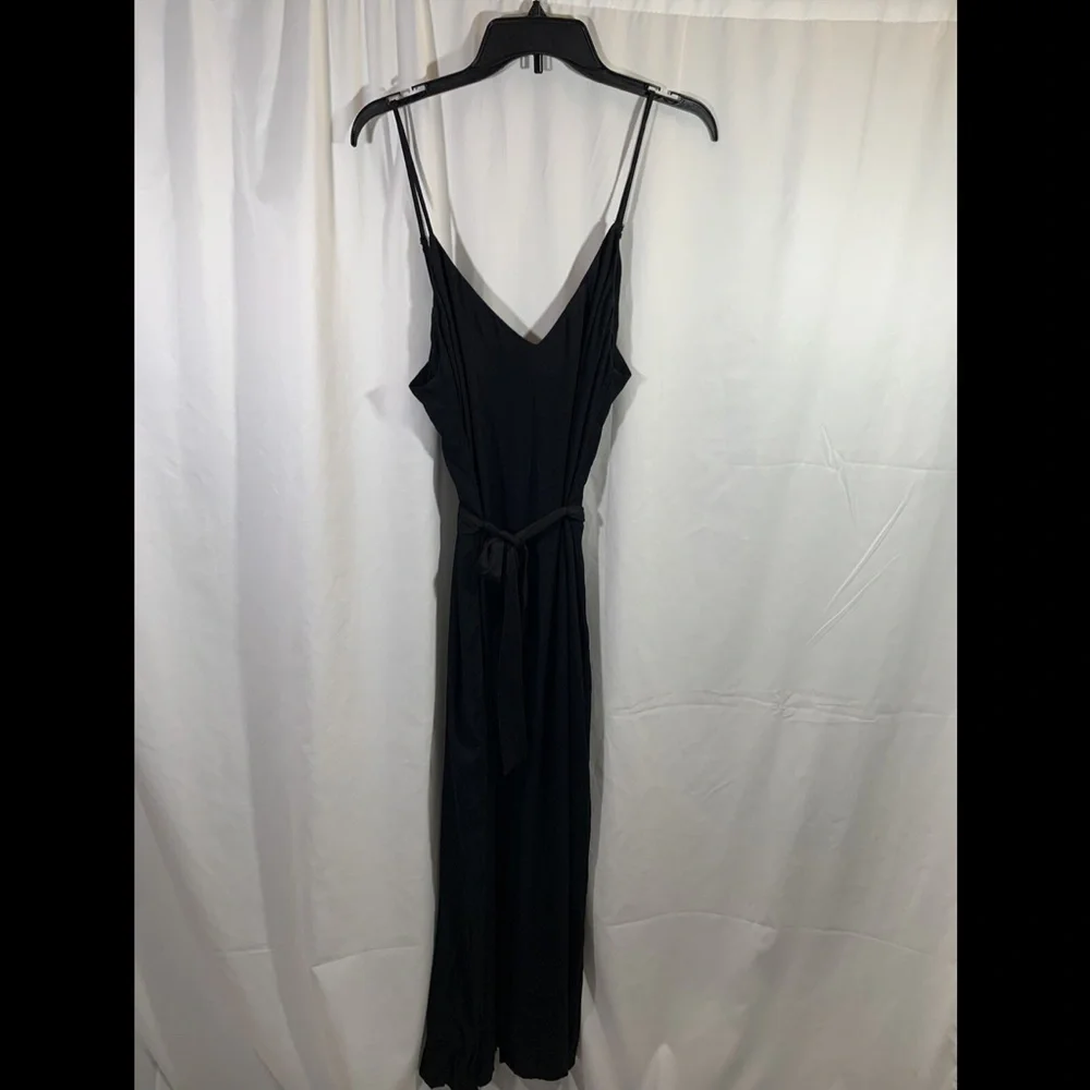 NEW $148 Reformation Milly Jumpsuit in Black W/‎ Belt [ SZ Large ]